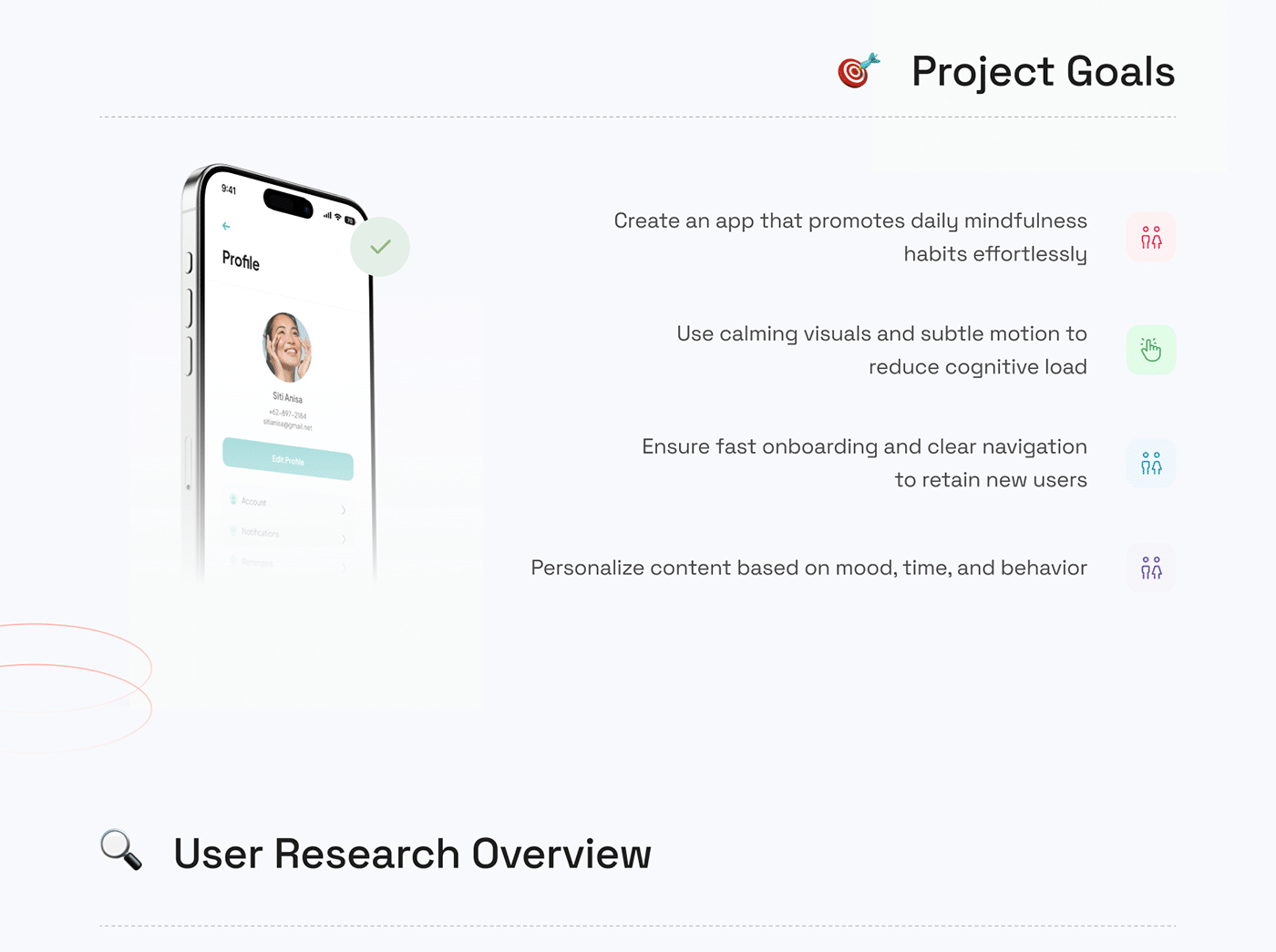 Reviva holistic wellness app UI/UX case study section 3 by Othmane Ej-jaddaa