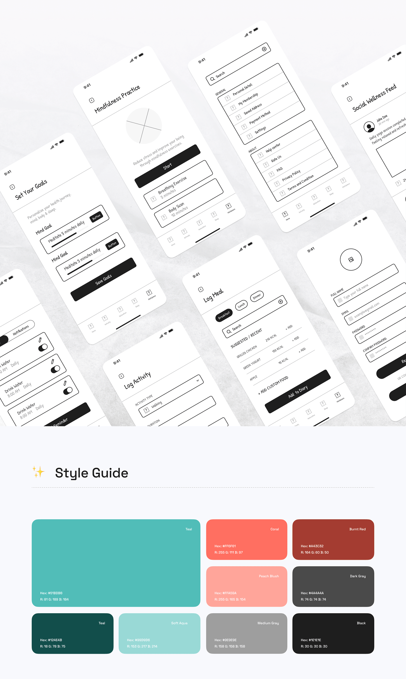 Reviva holistic wellness app UI/UX case study section 8 by Othmane Ej-jaddaa