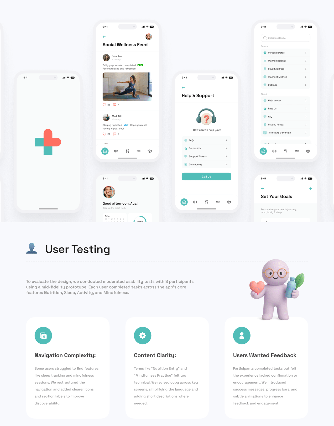 Reviva holistic wellness app UI/UX case study section 16 by Othmane Ej-jaddaa